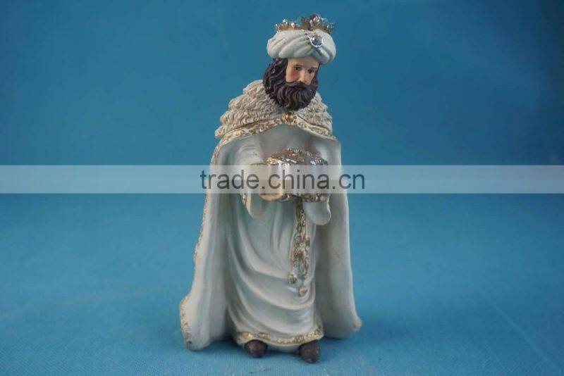 Small resin figurine about nativity story, resin nativity figurines with different design