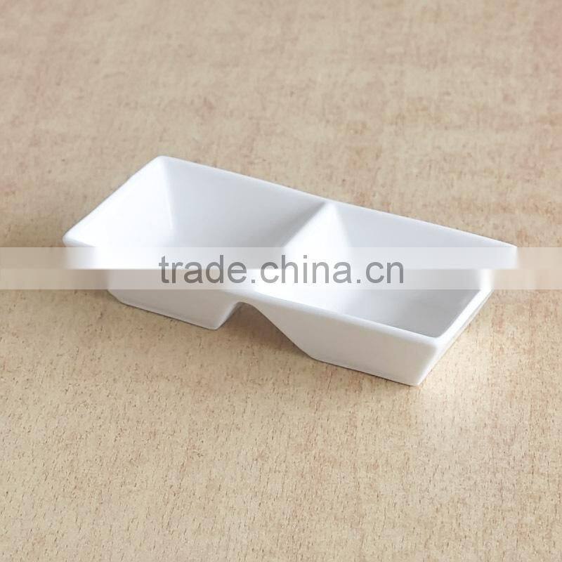 super white porcelain appetizer set