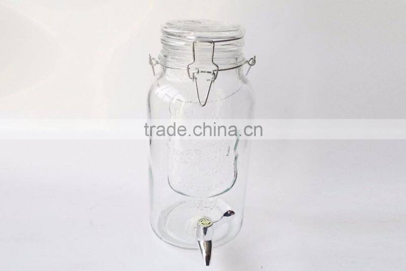 High Quality Glass Beverage Dispenser for Ice Cold Drinking