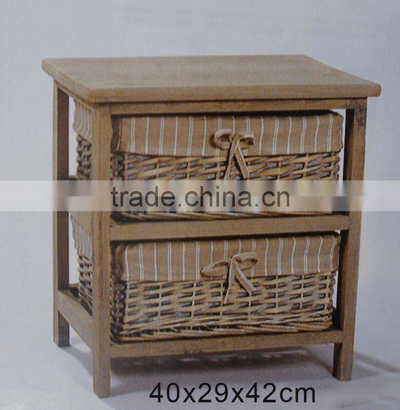 Best-selling wholesale price old style retro wicker storage cabinet