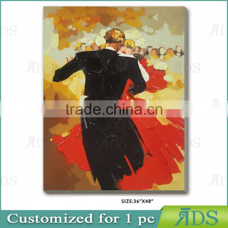 2017 New Design Dance Couple Oil Painting