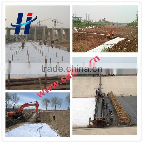 polyester short fiber needle punched non woven geotextile used in landfill