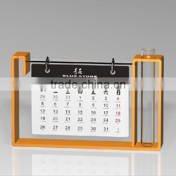 Alibaba new year gift China Wholesale custom made printer clear acrylic calendar stand