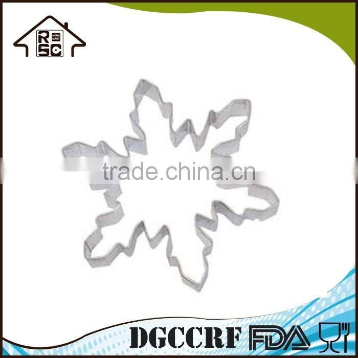 Snowflake Cookie Cutter Mold With Brightly Colored, Durable