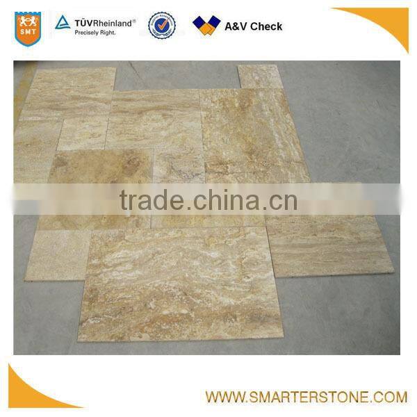 lemon yellow travertine marble for paving