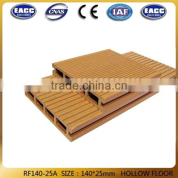 wpc co-extrusion decking anti-UV wood plastic composite flooring