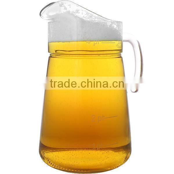 High quality glass coffee pot glass tea jug fusing glass hot pot with handle