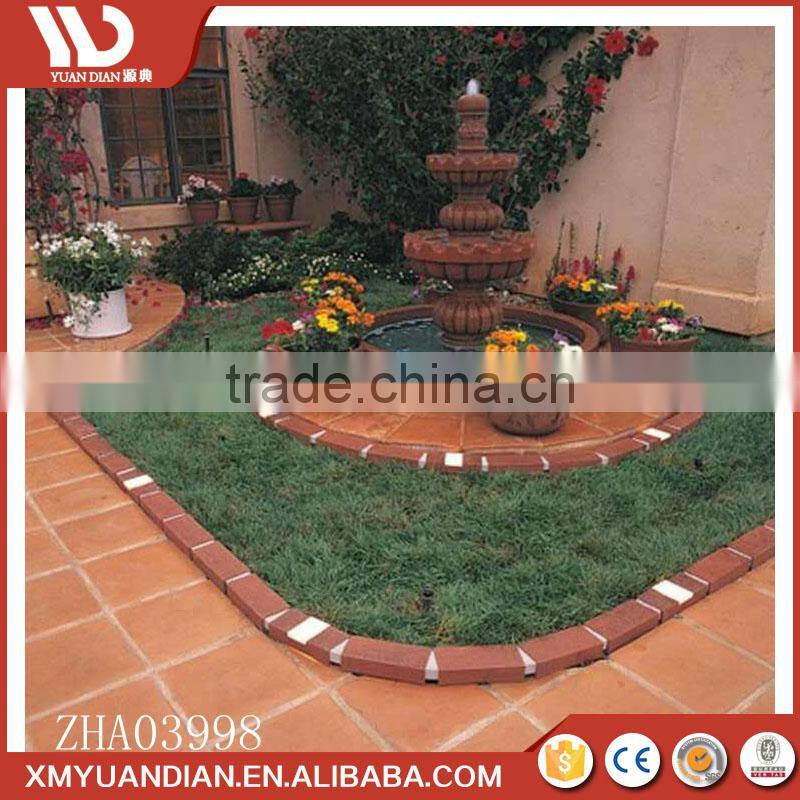 Solar Lighting Faux Brick Garden Border Solar Fence Light