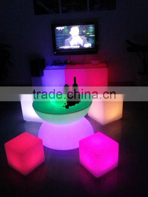 led light table decoration/led outdoor table/glowing led bar table