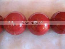 wholesale 16" 28-30mm red round natural loose coral gemstone strand