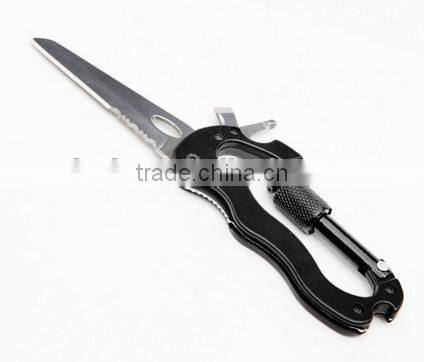 Multifunction Pocket Tool 5 in 1 Climbing Carabiner Tool with Knife