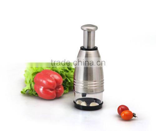 Stainless Steel Kitchen Pressing Onion Garlic Cutter Chopper