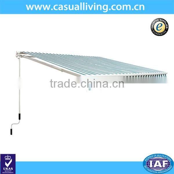 10' x 8' Patio Manual Retractable Sun Shade Awning