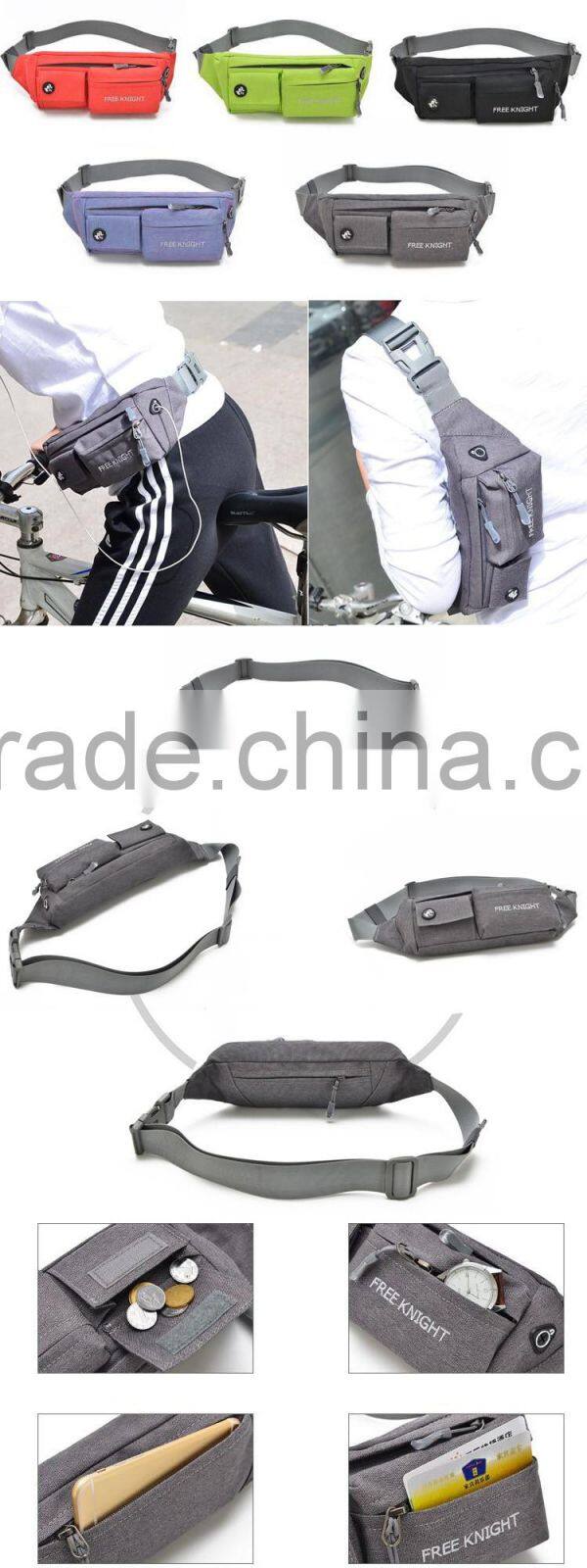 Motorcycle Bike Black Waist Pack Bum Bag Waist Bag
