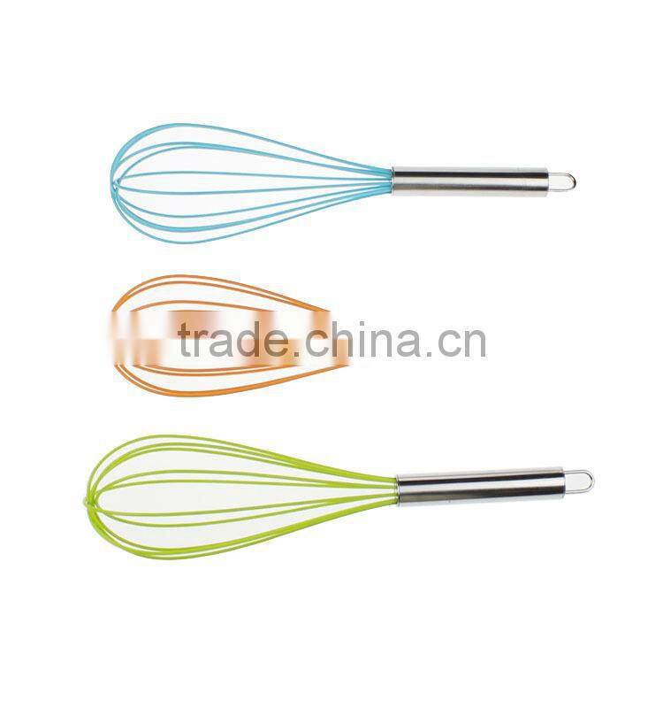 high quality stainless steel kitchen egg whisk with good grip