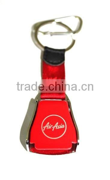 AirAsia Mini Aircraft Buckle Seatbelt Keychain