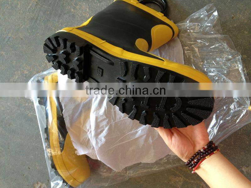 CE approved Rubber protective boots/firefighter boots/fire resistant boots