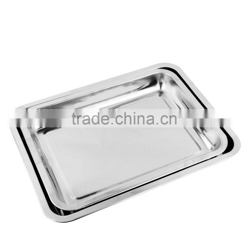 Wholesale High Quality Material 201 BBQ Stainless Steel baking Tray