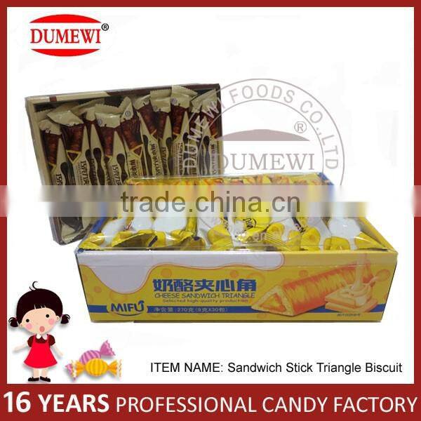 Chocolate Sandwich Triangle Stick Biscuit