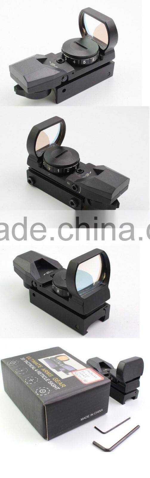 Tactical Reflex Sight and Reflex Scope with 4 variable red dot reticles (1X22X33)