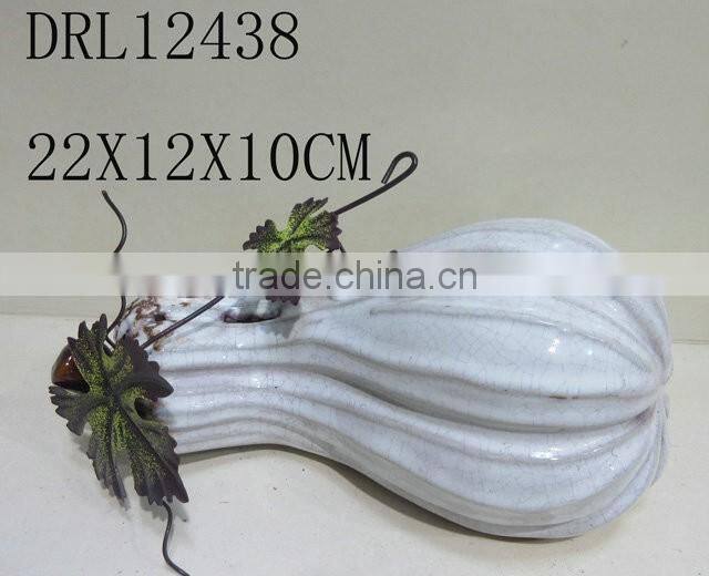 lying ceramic pumpkin lantern LED festive lantern holloween decorations