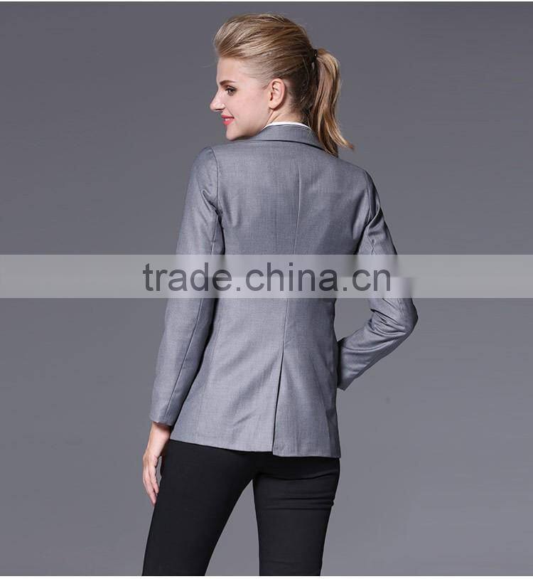 2016 office ladies suits slim cut ladies tuxedo pant suit
