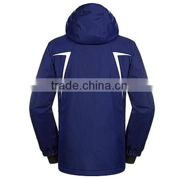 men custom outdoor wear snow jacket ski jacket with reflective printing