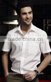 Men's solid white cotton Shirt slim fit shirt HOT! MSH20150007