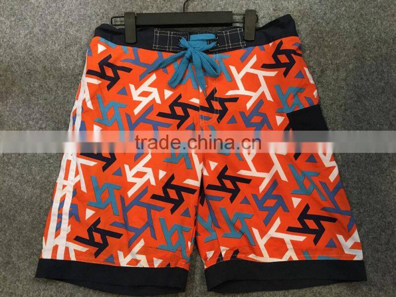 100%polyester fancy 2016 mens quality beach shorts