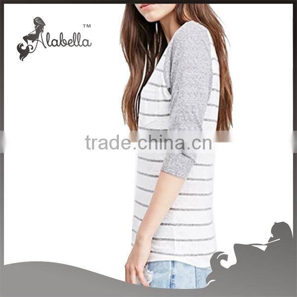 3/4 Sleeve shirts wholesale t shirts for t shirts stripes designs