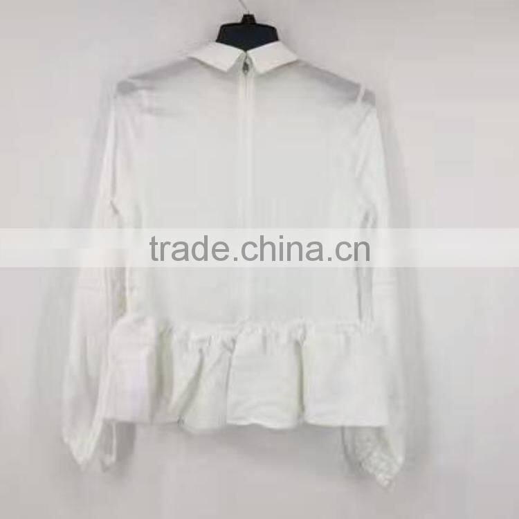 Women chiffon lace blouse stock clothes