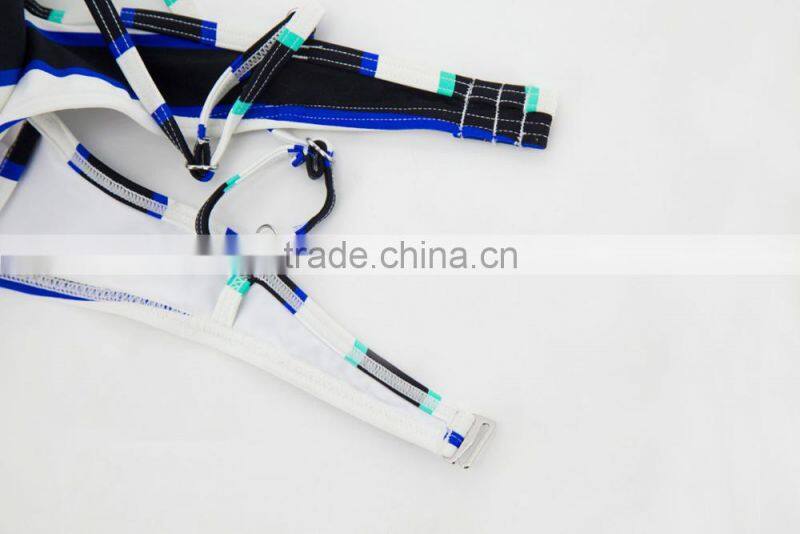 New Summer Beachwear Two Piece Stripe Kid Girl Bikini