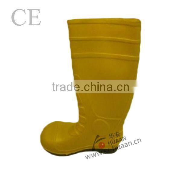 popular yellow/black fishmen PVC safety boot CE