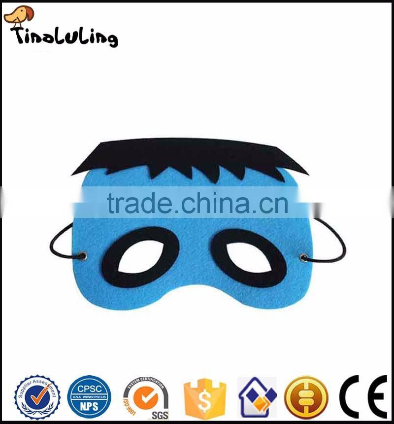 Very Cool colorful glasses felt kids mask with black elastic head band