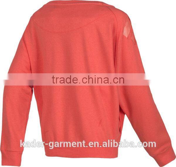 Autumn Winter 2014 Casual Crew Neck Pullover Plain Sweatshirt Women Sweatshirt