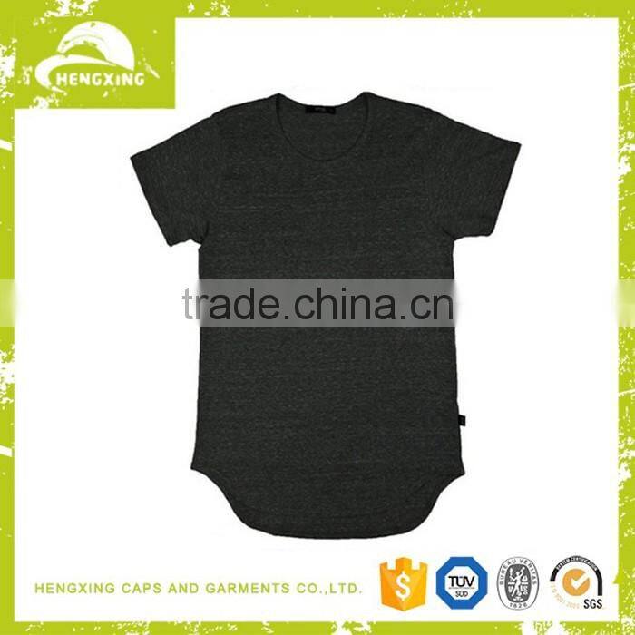 Custom high quality Hip Hop Light weight oversized Longline blank couple T-shirt