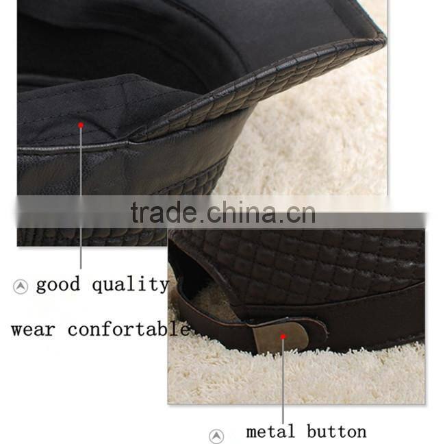 2013 hot selling ear protector genuine leather hat winter hat