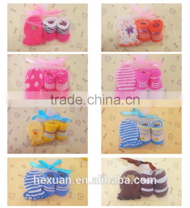 2015 Mesh baby Baby mittens set cotton Newborn Infant Baby Mittens
