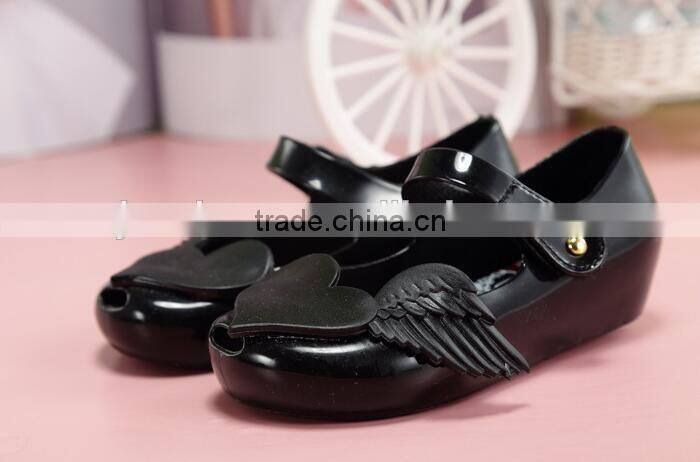 soft melissa shoes for girls, heart design mini melissa shoes