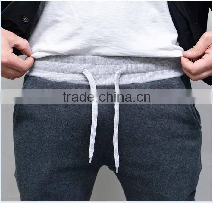 Men's thick fleece cotton warm jogger sweatpants with drawstring
