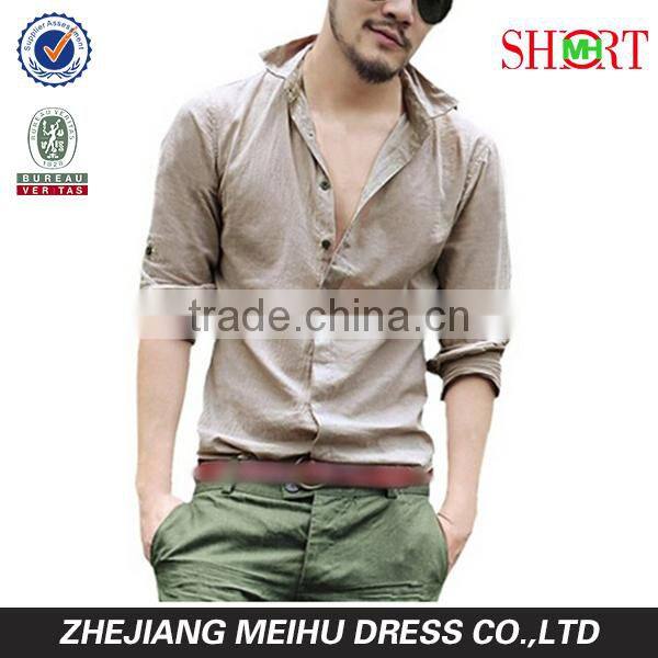 Hawaii Styling Men's Cotton Linen Blend Shirts Ultra Light Colorful Shirts