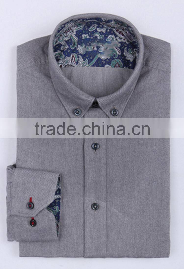 shirt new fashion 100% cotton business shirt for men button down long sleeve