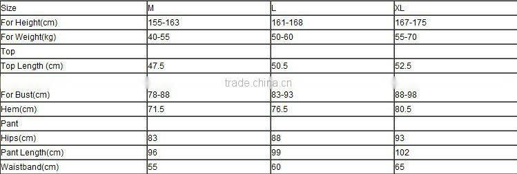 Hot sale women yoga wear tee&straight leg pant