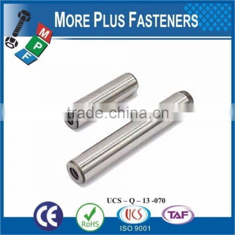 Made in Taiwan Metric Tapped Spring Stainless Steel Dowel Pin Plain Finish