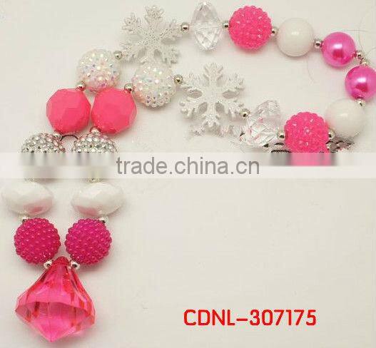 2014 X' mas Bubblegum Bead Necklace