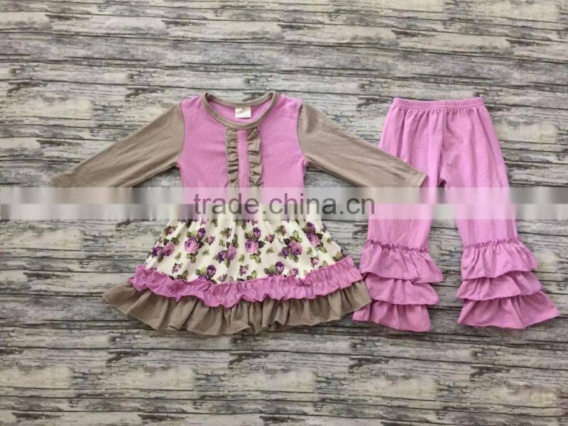 Lazy Girls Easter New Bunny Set Children Boutique Clothing Green Pastel Outfits Baby Clothes