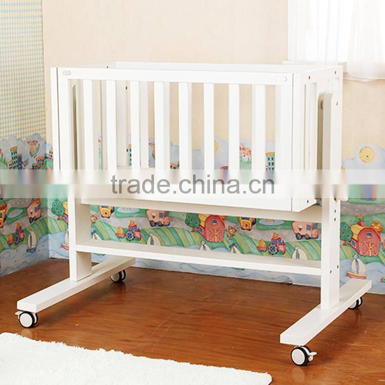 Hot new products 2016 automatic swing crib baby wooden convertible crib