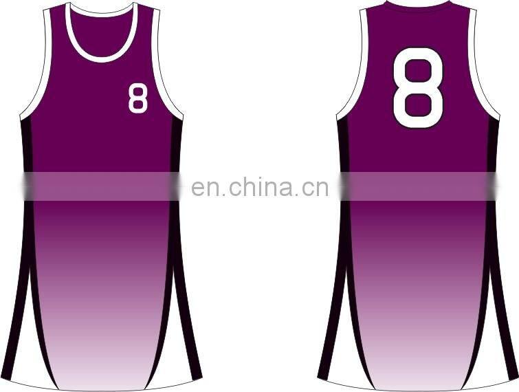 blank cheap team custom netball jersey with logo design