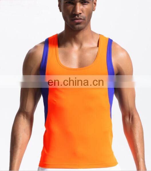Hot Sale Athletic Men Running Tops Running Singlet Tank Tops