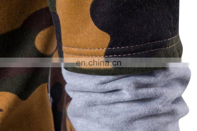 wholesale unique style camo polar fleece hoodie